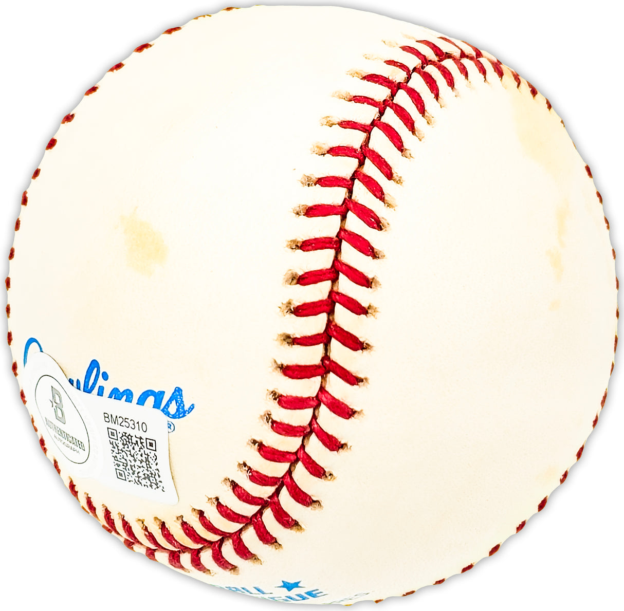 John O'Donoghue Autographed Official AL Baseball Indians, Pilots Beckett BAS QR #BM25310