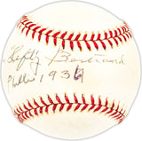 Roman Lefty Bertrand Autographed Official NL Baseball Philadelphia Phillies "Phillies 1936 " Beckett BAS QR #BM25316