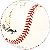 Roman Lefty Bertrand Autographed Official NL Baseball Philadelphia Phillies "Phillies 1936 " Beckett BAS QR #BM25316