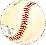 Harry Eisenstat Autographed Official NL Baseball Los Angeles Dodgers, Detroit Tigers Beckett BAS QR #BM25317