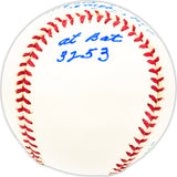 Bill Johnson Autographed Official AL Baseball New York Yankees "Stat Ball" Beckett BAS QR #BM25325