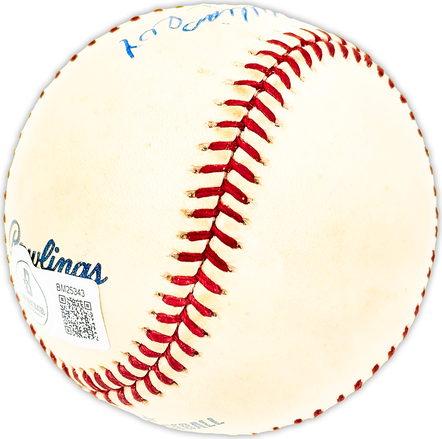 Earl Williams Autographed Official MLB Baseball Atlanta Braves "1971 NL ROY" Beckett BAS QR #BM25343