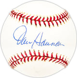 Jim Hannan Autographed Official League Baseball Washington Senators Beckett BAS QR #BM25354