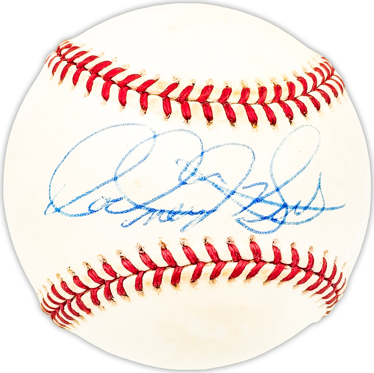 Rod Beck Autographed Official NL Baseball San Francisco Giants, Chicago Cubs Beckett BAS QR #BM25369