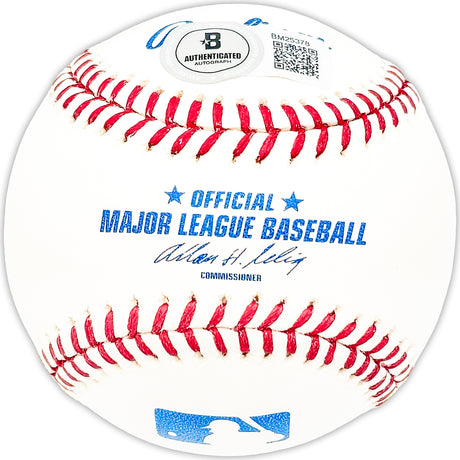 Bill Landis Autographed Official MLB Baseball Boston Red Sox Beckett BAS QR #BM25378