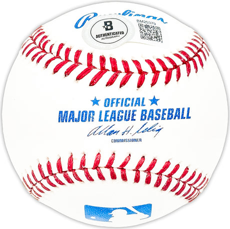 Bob Heffner Autographed Official MLB Baseball Boston Red Sox Beckett BAS QR #BM25379