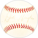Dick Hughes Autographed Official Giles NL Baseball St. Louis Cardinals Beckett BAS QR #BM25381