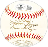Dick Hughes Autographed Official Giles NL Baseball St. Louis Cardinals Beckett BAS QR #BM25381