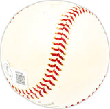 Dick Hughes Autographed Official Giles NL Baseball St. Louis Cardinals Beckett BAS QR #BM25381