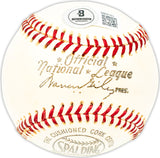 Mike Shannon Autographed Official Giles NL Baseball St. Louis Cardinals Vintage Signature Beckett BAS QR #BM25383