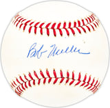 Bob Miller Autographed Official NL Baseball Philadelphia Phillies, New York Mets Beckett BAS QR #BM25386