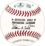 Bob Miller Autographed Official NL Baseball Philadelphia Phillies, New York Mets Beckett BAS QR #BM25386