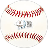 John Johnny Schaive Autographed Official Spalding Baseball Washington Senators Beckett BAS QR #BM25394