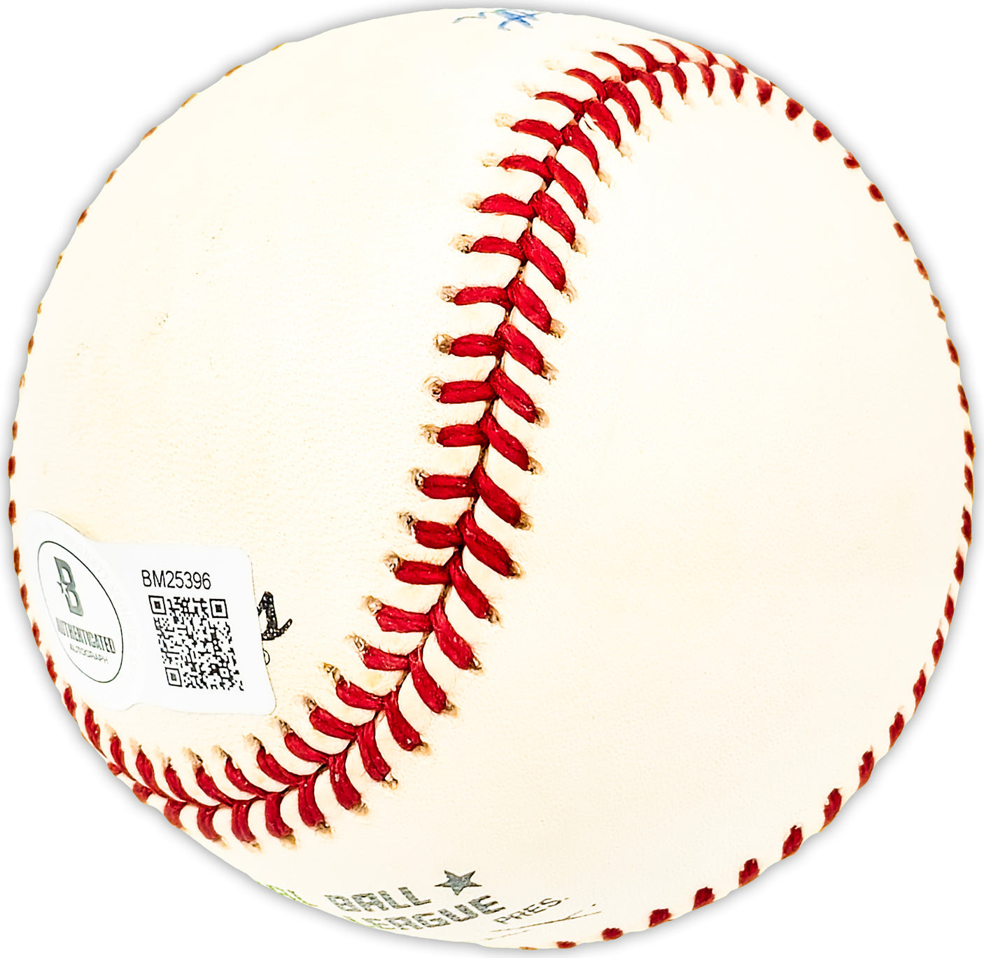 Bob Ramazzotti Autographed Official NL Baseball Brooklyn Dodgers Beckett BAS QR #BM25396