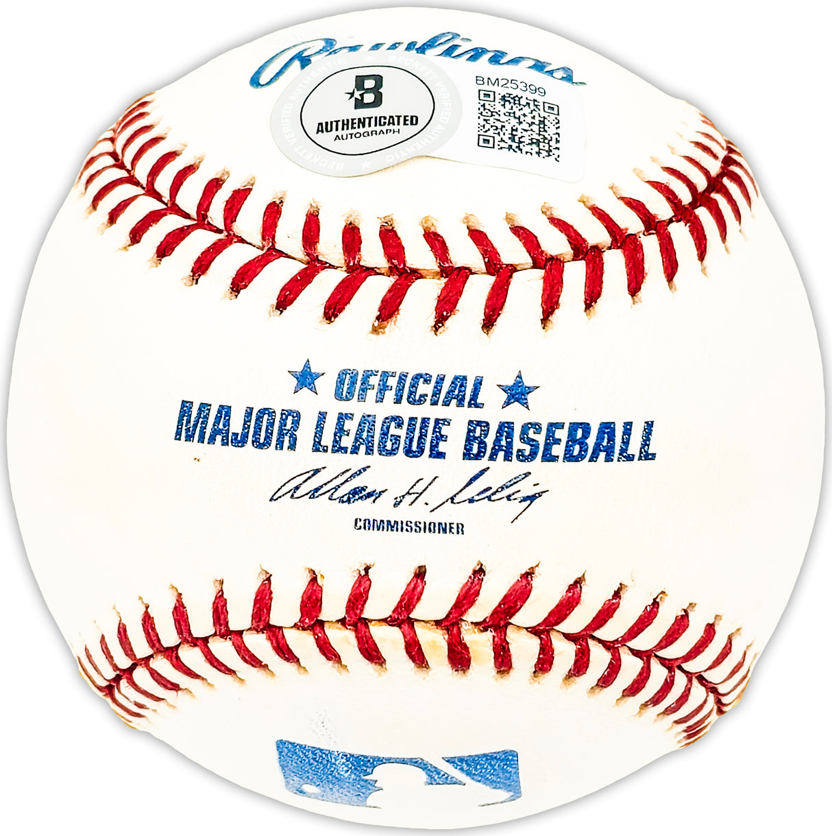 Stan Galle Autographed Official MLB Baseball Washington Senators Beckett BAS QR #BM25399