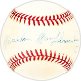 Marvelous Marv Throneberry Autographed Official AL Baseball New York Yankees, New York Mets Beckett BAS QR #BM25404