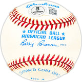 Marvelous Marv Throneberry Autographed Official AL Baseball New York Yankees, New York Mets Beckett BAS QR #BM25404