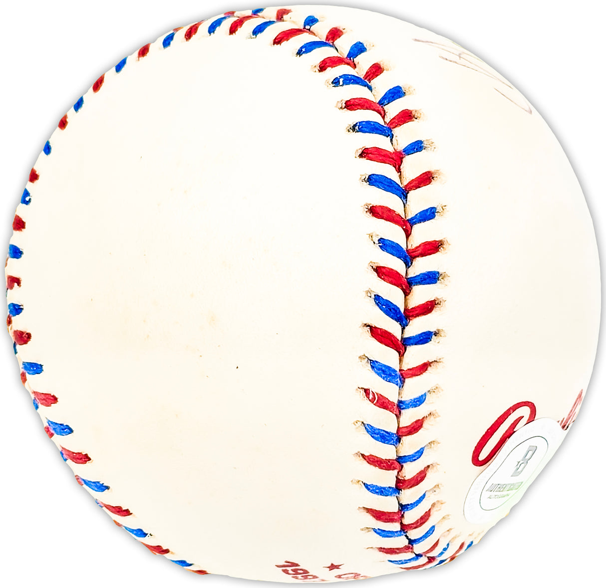 Herman Reich Autographed Official 1997 All Star Game Logo Baseball Chicago Cubs "Cubs '49" Beckett BAS QR #BM25405