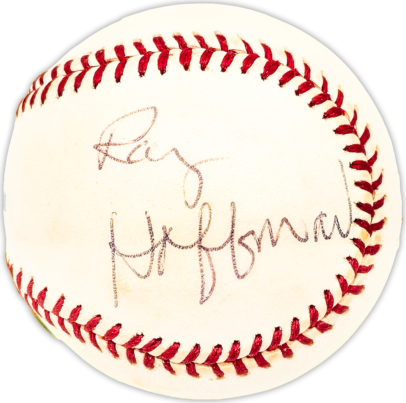 Ray Hoffman Autographed Official MLB Baseball Washington Senators Beckett BAS QR #BM25408