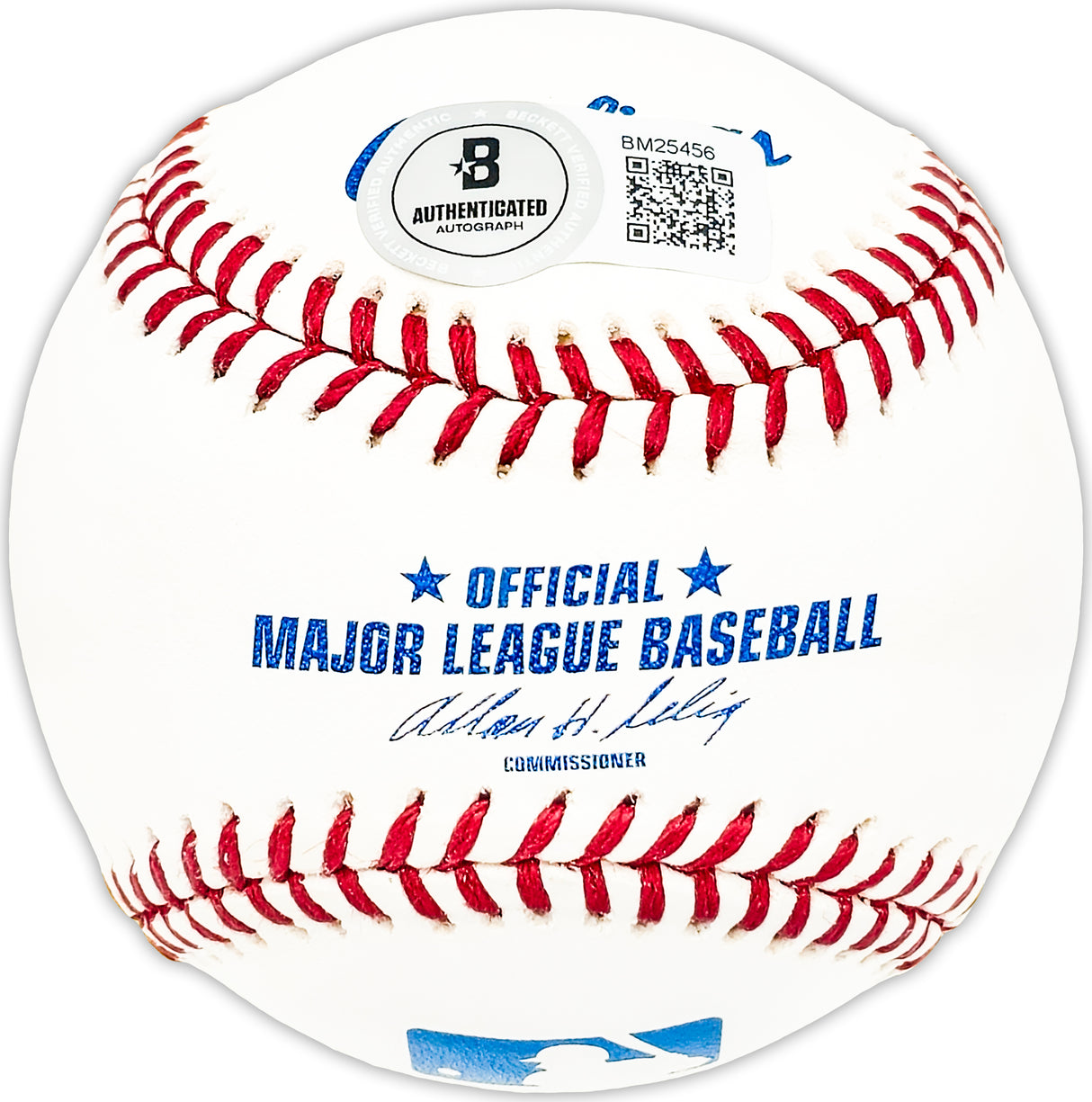 Cleo James Autographed Official MLB Baseball Chicago Cubs Beckett BAS QR #BM25456