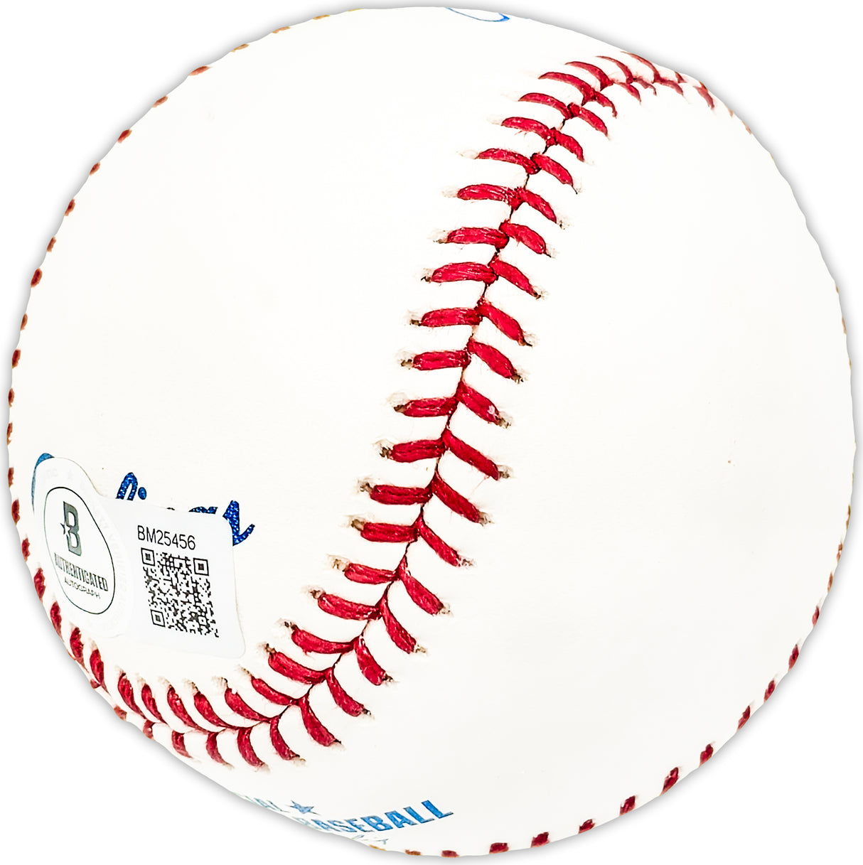 Cleo James Autographed Official MLB Baseball Chicago Cubs Beckett BAS QR #BM25456