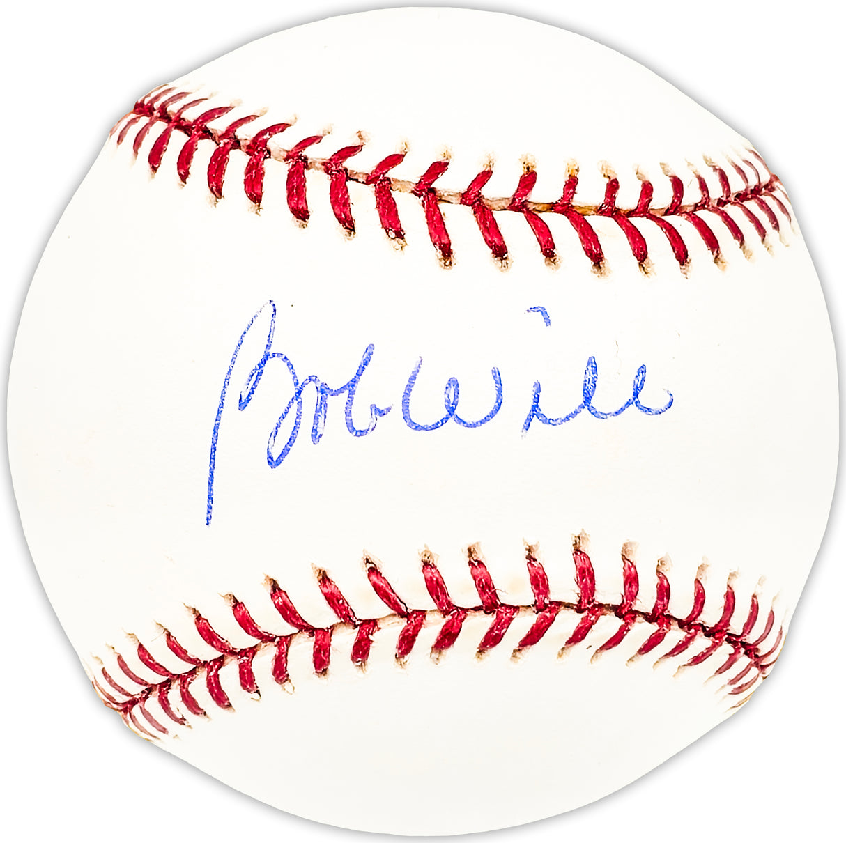 Bob Will Autographed Official MLB Baseball Chicago Cubs Beckett BAS QR #BM25457