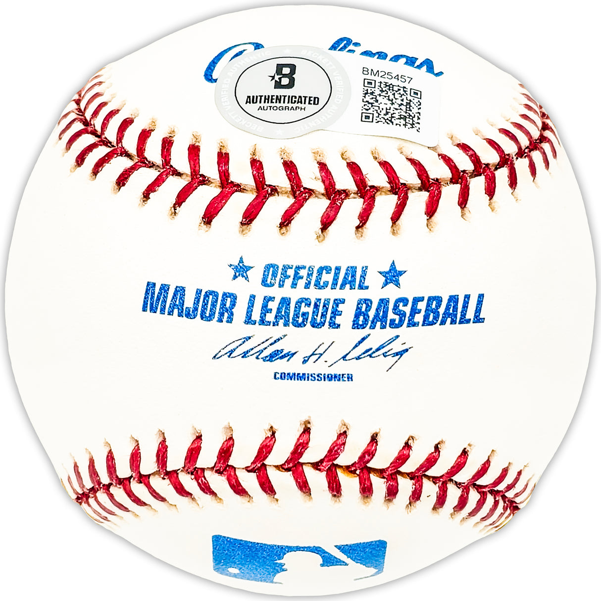 Bob Will Autographed Official MLB Baseball Chicago Cubs Beckett BAS QR #BM25457