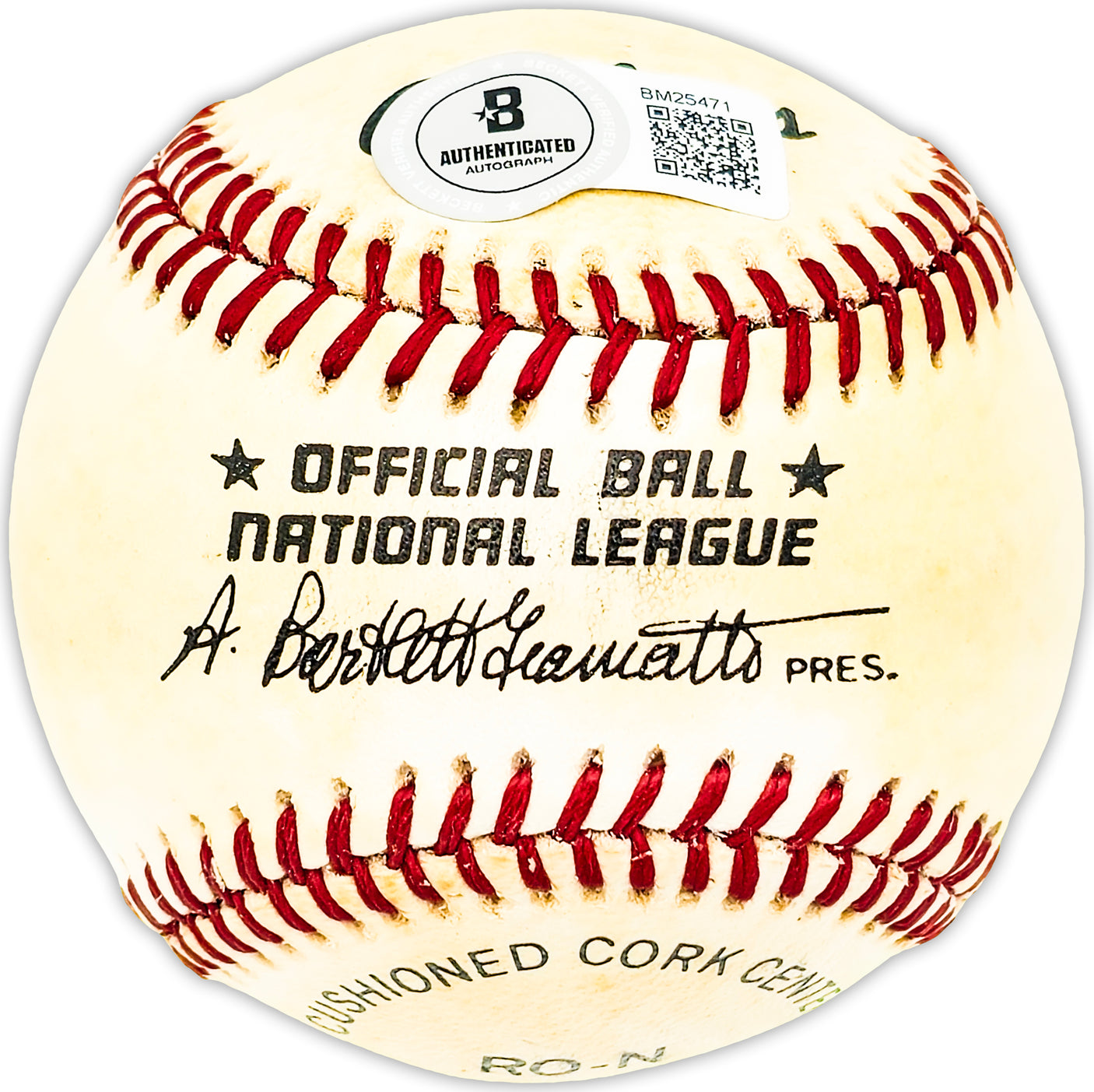 Bill Jurges Autographed Official NL Baseball Chicago Cubs "Best Wishes" Beckett BAS QR #BM25471
