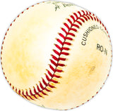 Bill Jurges Autographed Official NL Baseball Chicago Cubs "Best Wishes" Beckett BAS QR #BM25471