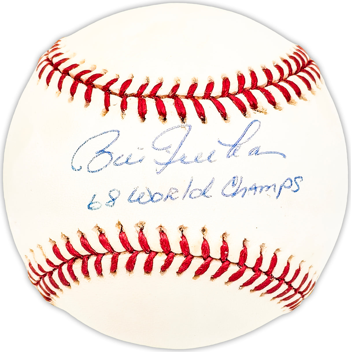 Bill Freehan Autographed Official AL Baseball Detroit Tigers "68 World Champs" Beckett BAS QR #BM25005