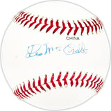 Les McCrabb Autographed Official League Baseball Philadelphia A's Beckett BAS QR #BM25007