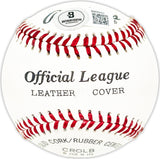 Les McCrabb Autographed Official League Baseball Philadelphia A's Beckett BAS QR #BM25007