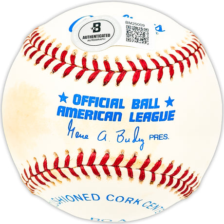 Alex Grammas Autographed Official AL Baseball St. Louis Cardinals "Cards 1954-56, 59-62" Beckett BAS QR #BM25009