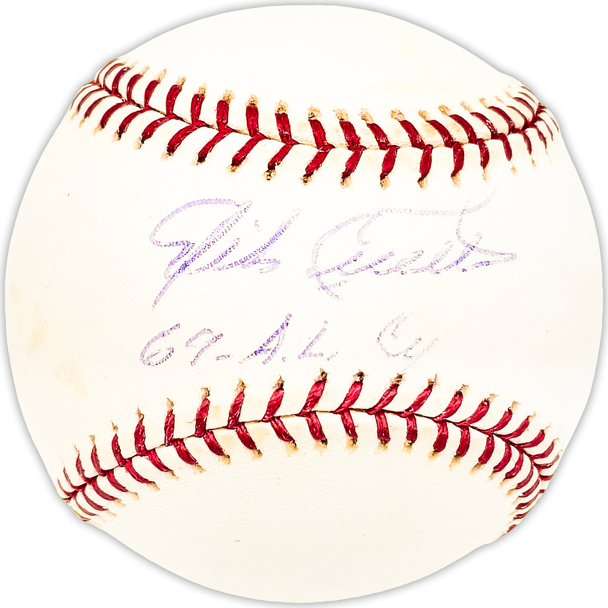 Mike Cuellar Autographed Official AL Baseball Baltimore Orioles "67 AL CY" Beckett BAS QR #BM25010