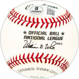 George Foster Autographed Official NL Baseball Cincinnati Reds Beckett BAS QR #BM25013
