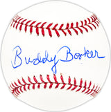 Buddy Booker Autographed Official MLB Baseball Cleveland Indians, Chicago White Sox Beckett BAS QR #BM25014
