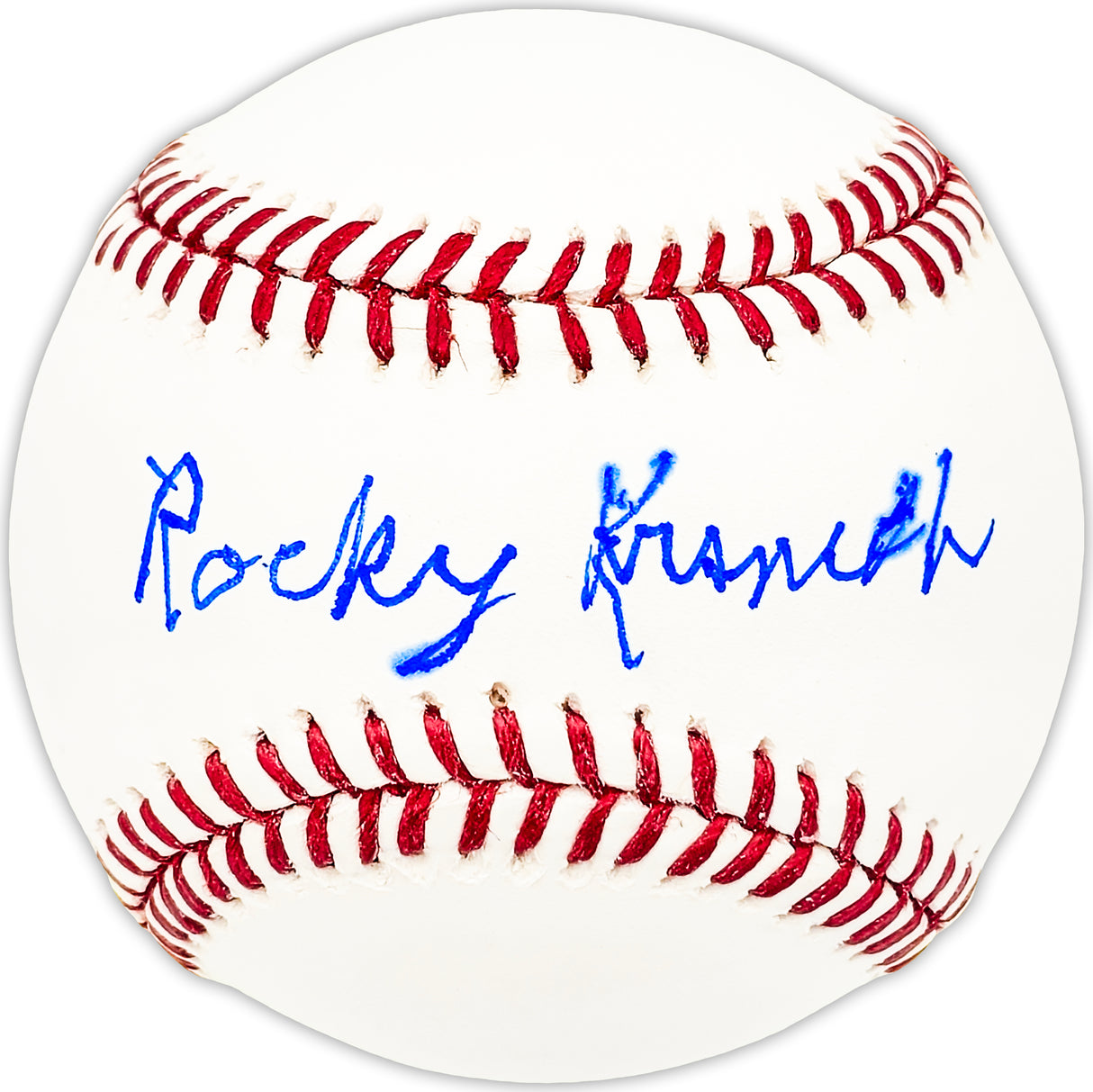 Rocky Krsnich Autographed Official MLB Baseball Chicago White Sox Beckett BAS QR #BM25029