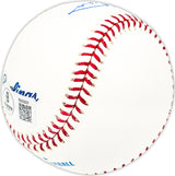 Morrie Steevens Autographed Official MLB Baseball Chicago Cubs, Philadelphia Phillies Beckett BAS QR #BM25031
