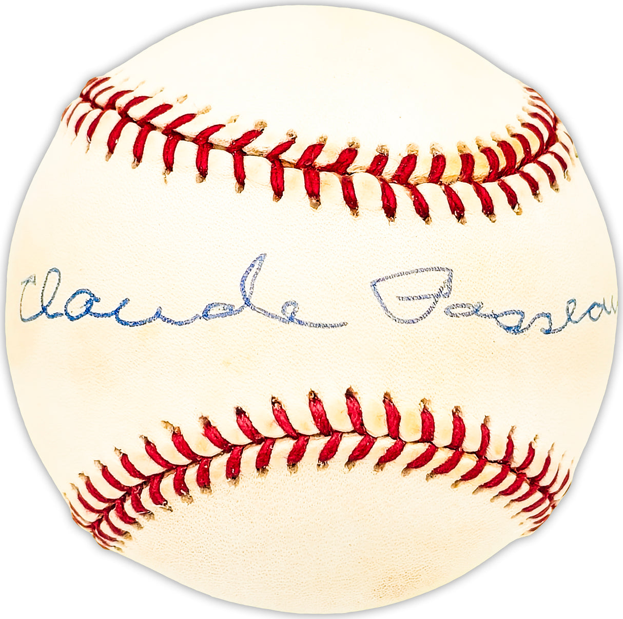 Claude Passeau Autographed Official NL Baseball Chicago Cubs, Philadelphia Phillies Beckett BAS QR #BM25036