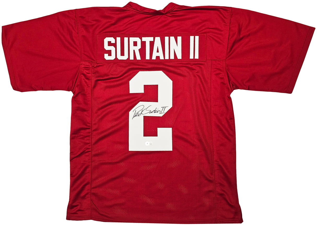 Alabama Crimson Tide Patrick Surtain II Autographed Maroon Jersey Beckett BAS Witness Stock #213091