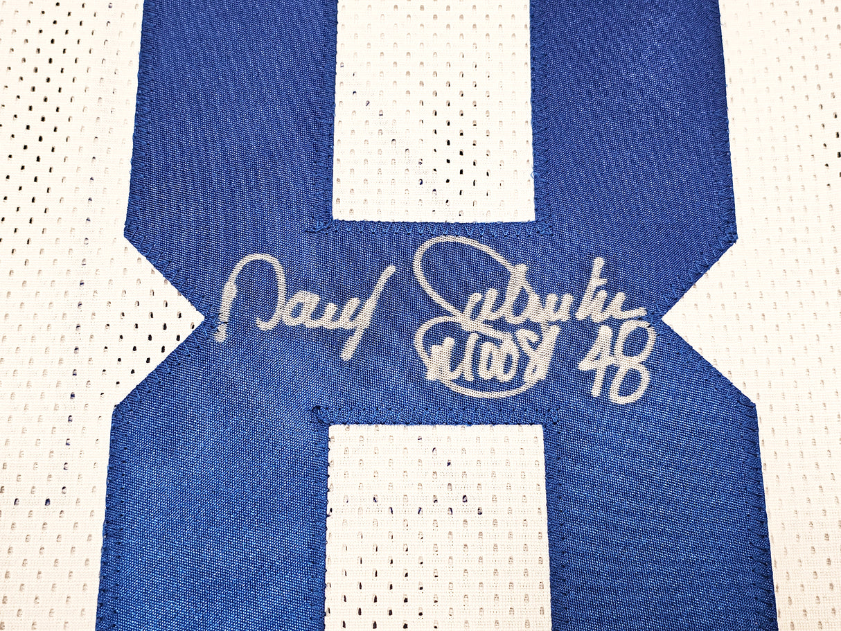Dallas Cowboys Darryl Johnston Autographed White Jersey "Moose" Beckett BAS Stock #213036