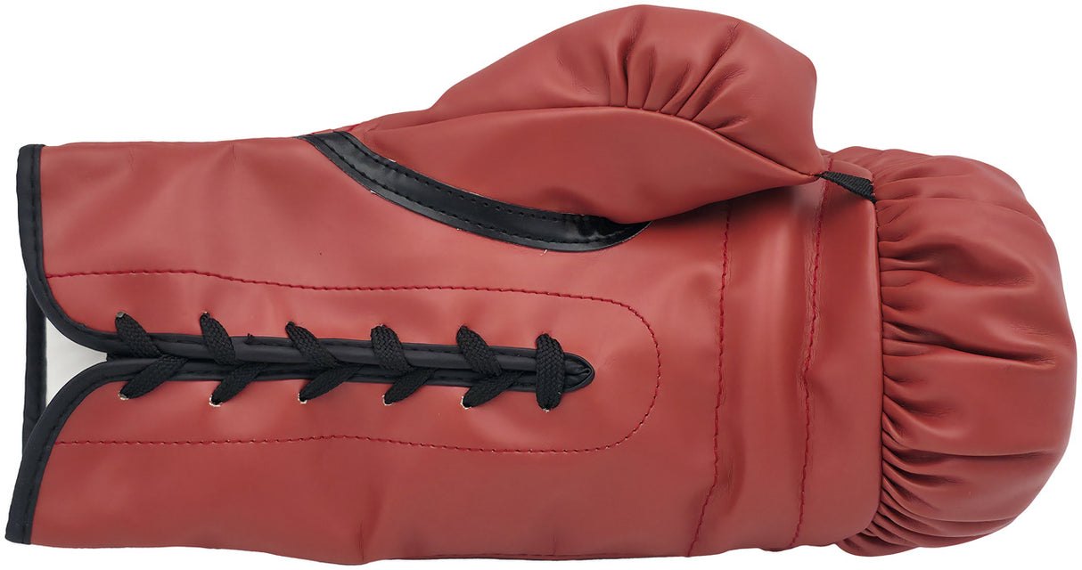 Mike Tyson Autographed Red Everlast Boxing Glove LH JSA QR Stock #239484
