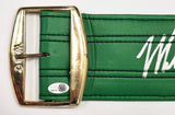 Mike Tyson & Evander Holyfield Autographed Green WBC World Championship Boxing Belt JSA QR Stock #239483