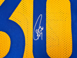 Golden State Warriors Stephen Curry Autographed Yellow Jersey Beckett BAS Stock #238842