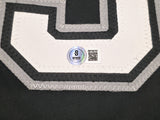 Chicago White Sox Frank Thomas Autographed Black Jersey Beckett BAS Witness Stock #239750