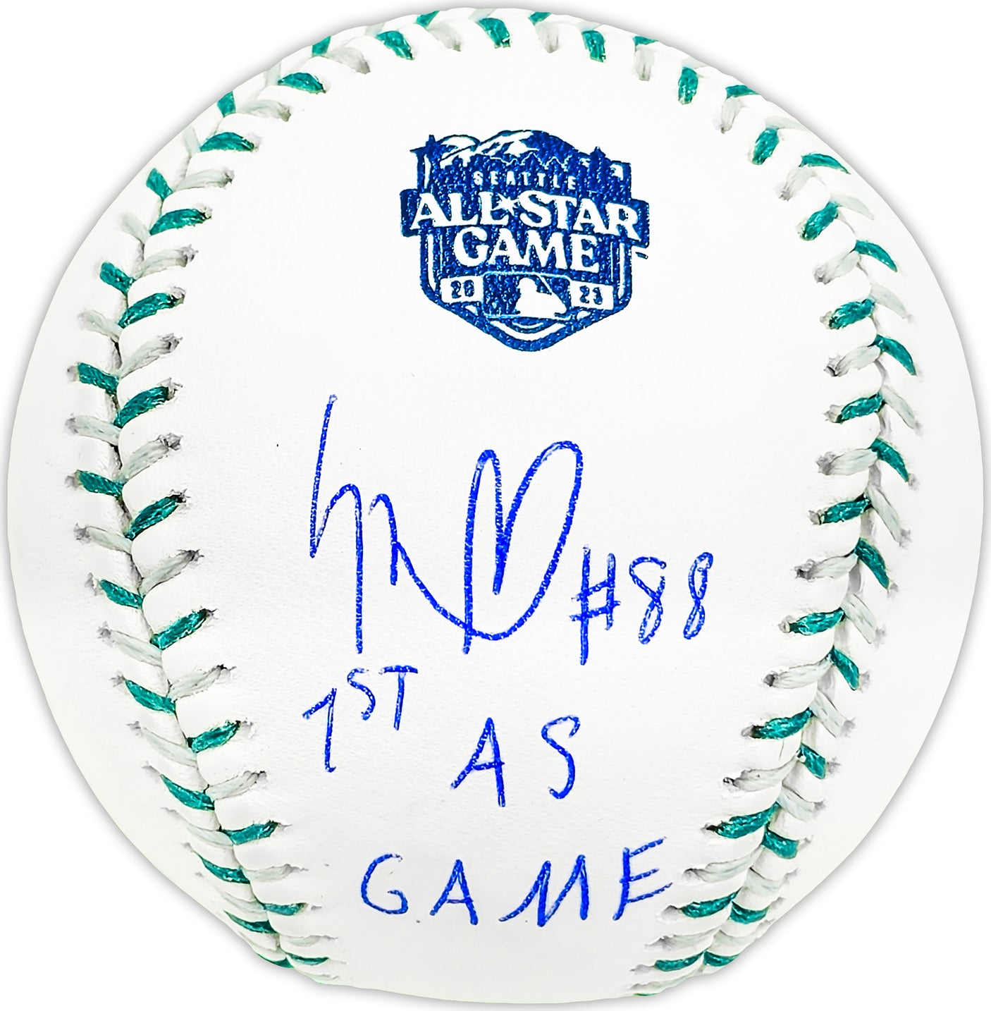 Luis Robert Jr. Autographed Official 2023 All Star Game Logo MLB Game Baseball Chicago White Sox "1st AS Game" Beckett BAS Witness Stock #227326