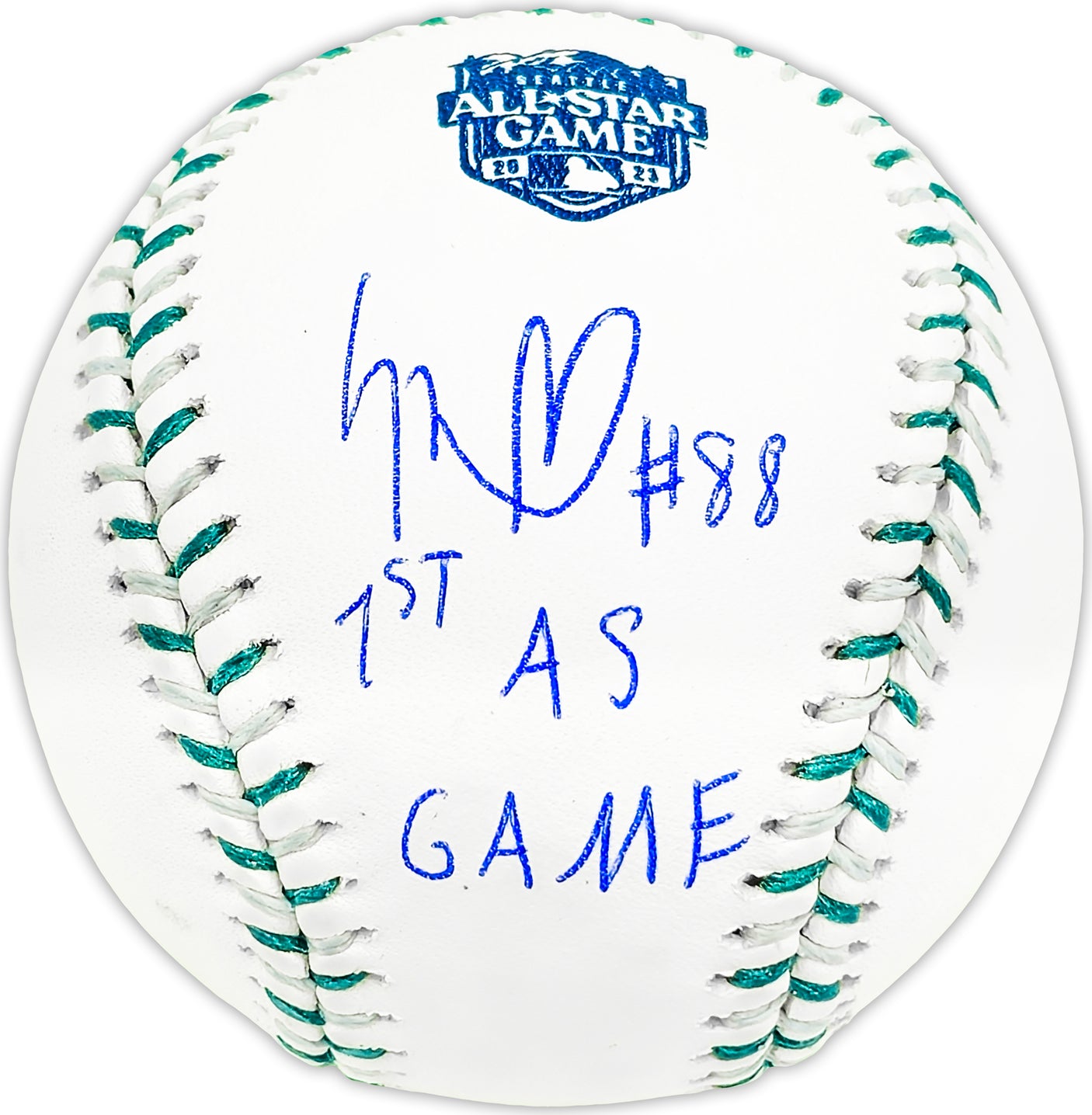 Luis Robert Jr. Autographed Official 2023 All Star Game Logo MLB Game Baseball Chicago White Sox "1st AS Game" Beckett BAS Witness Stock #227326