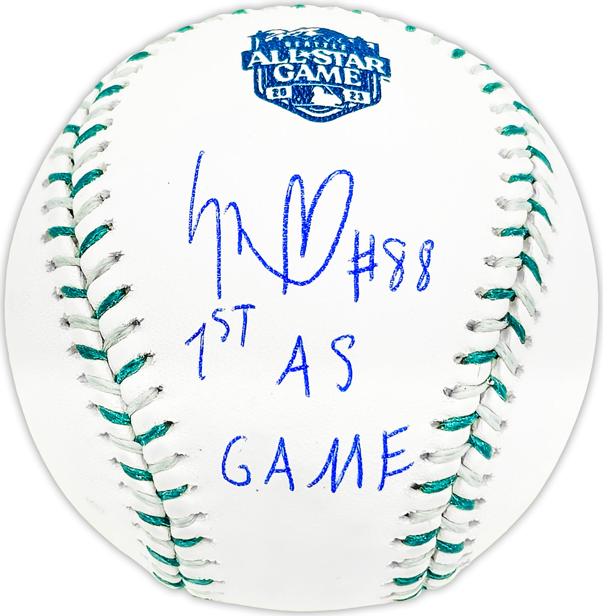 Luis Robert Jr. Autographed Official 2023 All Star Game Logo MLB Game Baseball Chicago White Sox "1st AS Game" Beckett BAS Witness Stock #227326