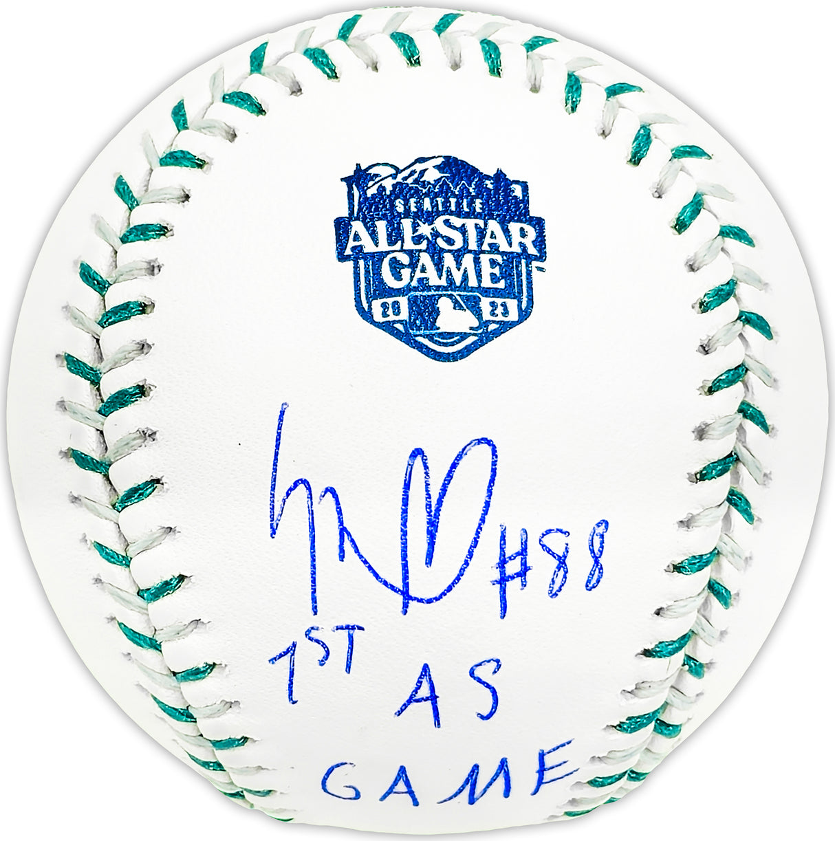 Luis Robert Jr. Autographed Official 2023 All Star Game Logo MLB Game Baseball Chicago White Sox "1st AS Game" Beckett BAS Witness Stock #227326