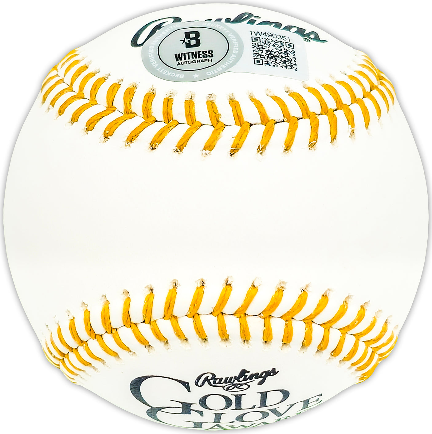 Luis Robert Jr. Autographed Official Gold Glove Logo MLB Baseball Chicago White Sox Beckett BAS Witness Stock #227327
